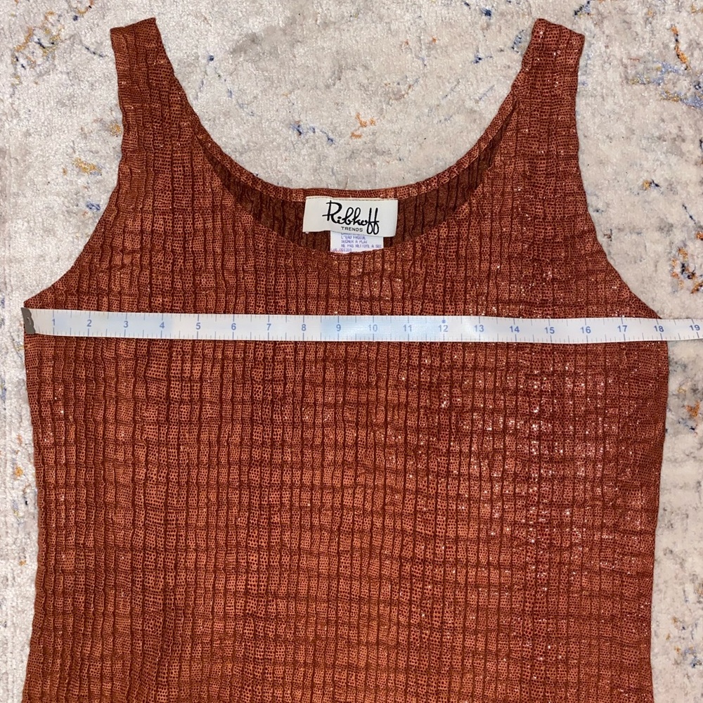 Joseph Ribkoff copper colored top